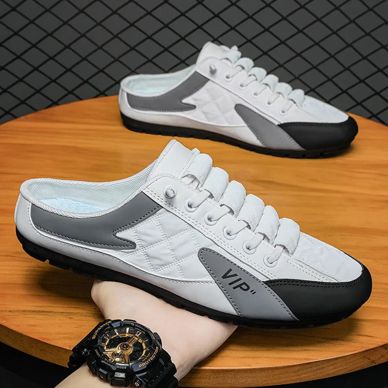 Sleaky | Slip-on sneakers für Männer mit Grip-Sohle-Weiß-39-Becker Boutique