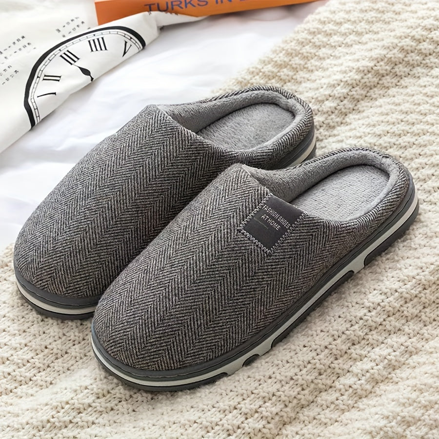 SnugSoles | Gemütliche, rutschfeste Hausschuhe mit weichem Stoff-Futter-Grau-38-Becker Boutique