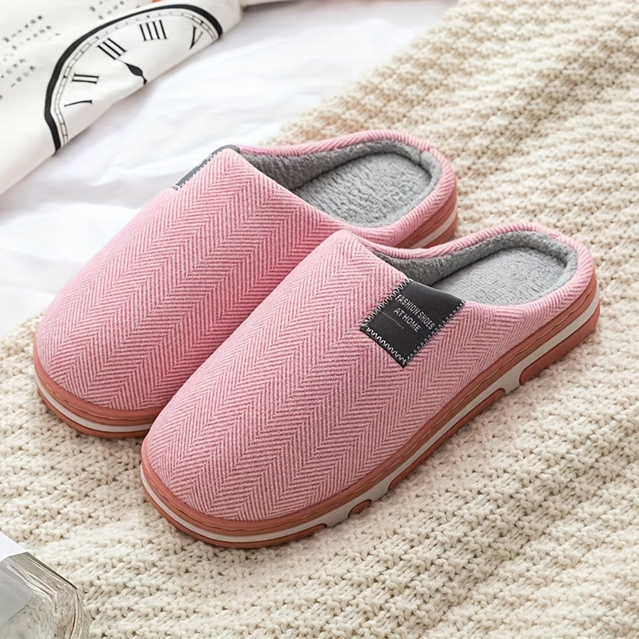 SnugSoles | Gemütliche, rutschfeste Hausschuhe mit weichem Stoff-Futter-Rosa-38-Becker Boutique