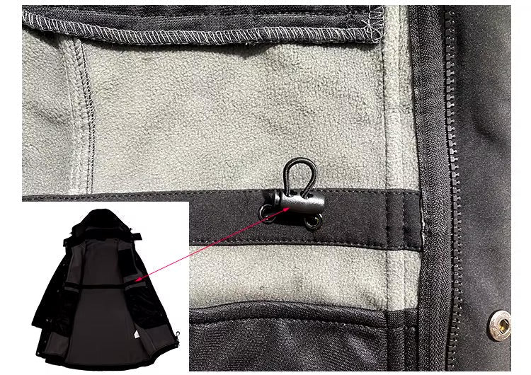 Storm | Frauen Wasserdichte Lange Softshell Outdoor-Wanderjacke mit Polar-Fleece-Futter-Becker Boutique