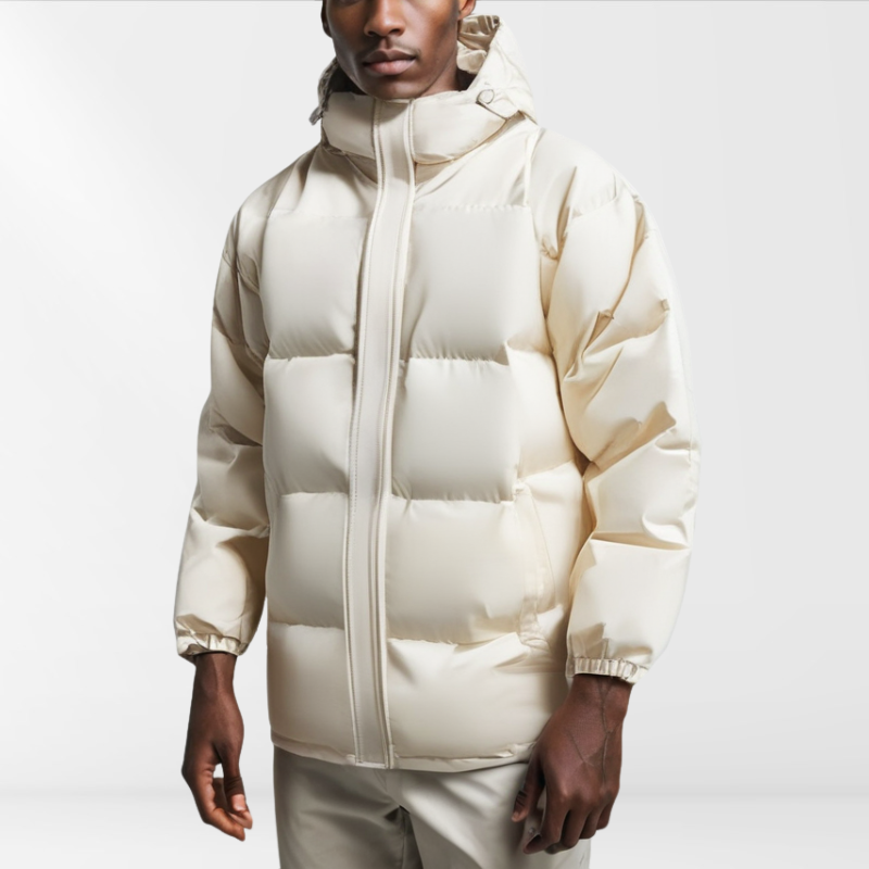 Stuttgart | Wattierte Herren-Pufferjacke mit Kapuze