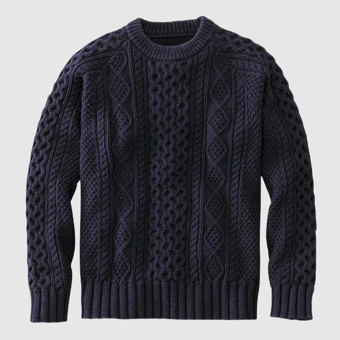 Marius | Pullover Herren Gestrickter - Klassischer Rundhals