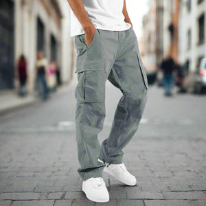 Thomas | Wide fit Cargohose-Grau-S-Becker Boutique