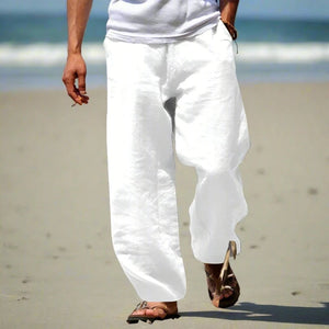 Tim | Sommerhosen für Männer-Weiß-M-Becker Boutique