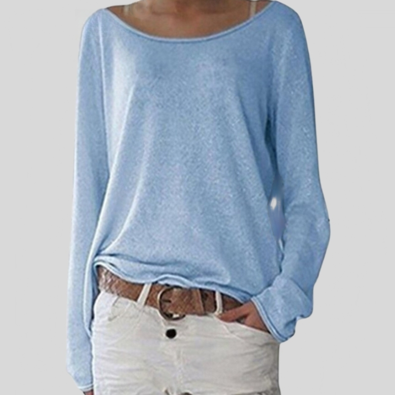 Francis | Langarmshirt Damen Elegante mit Rundhalsausschnitt