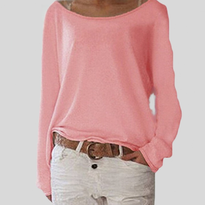 Francis | Langarmshirt Damen Elegante mit Rundhalsausschnitt