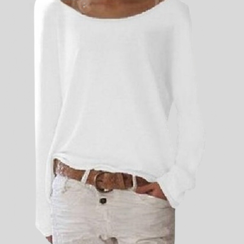 Francis | Langarmshirt Damen Elegante mit Rundhalsausschnitt