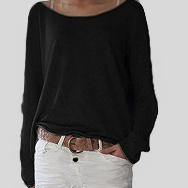 Francis | Langarmshirt Damen Elegante mit Rundhalsausschnitt