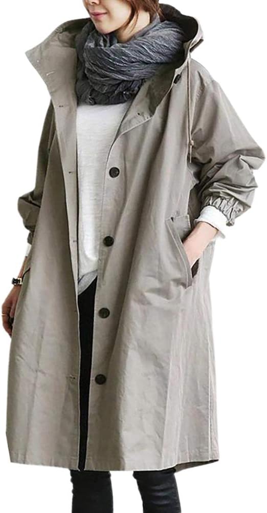 Damen Trenchcoat Klassisch | Lang & Wasserabweisend