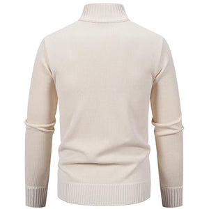 Gabin | Herre Cardigan med Lynlås, Mellemhøj Krave og Forlommer-Gabin | Herre Fleece Cardigan med Lynlås, Mellemhøj Krave og Forlommer - €36-Bentzen Butik