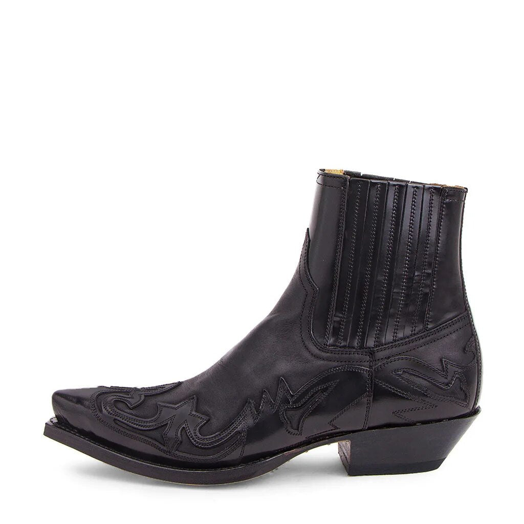 Damen Stiefeletten Cowboy | Leder
