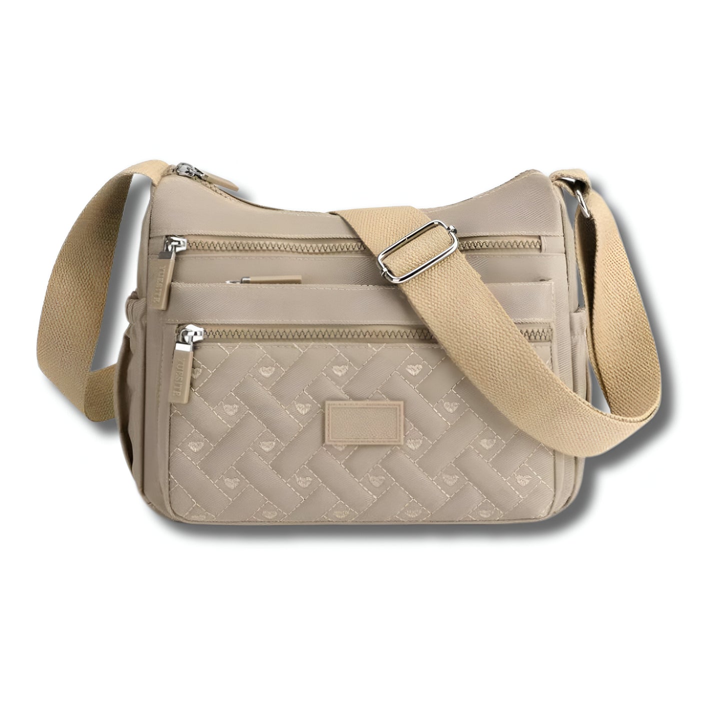 Zara | Klassische Luxus-Umhängetasche mit viel Stauraum-Beige-Becker Boutique