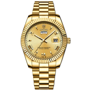 Zeitmeister | Herren Quarzuhr Kratzfest-Gold-Becker Boutique