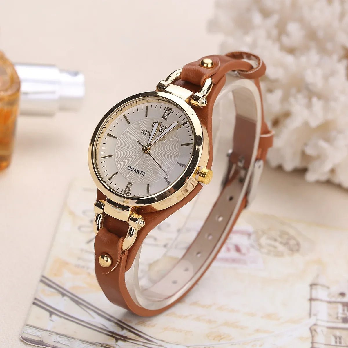 Giselle Watches | Damenuhr mit goldfarbenem Zifferblatt