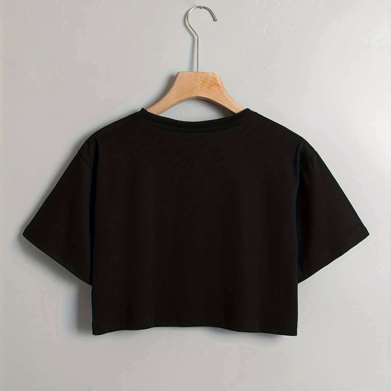 Juliet | Weißes Crop Top für Damen mit kurzen Ärmeln - Rundhalsausschnitt
