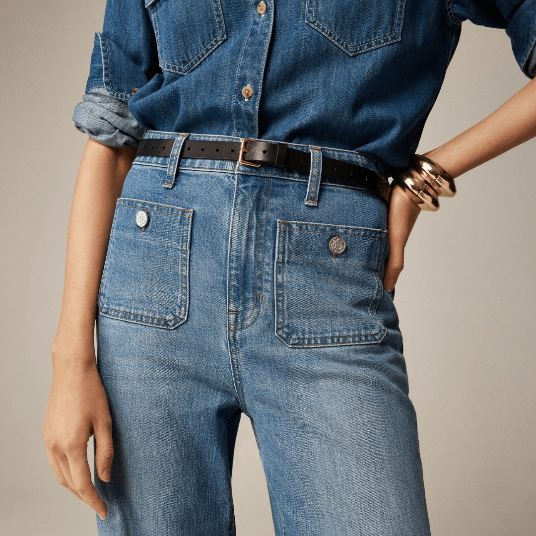 Gabi | Jeans Damen mit hoher Taille und breitem Bein - FitCurve