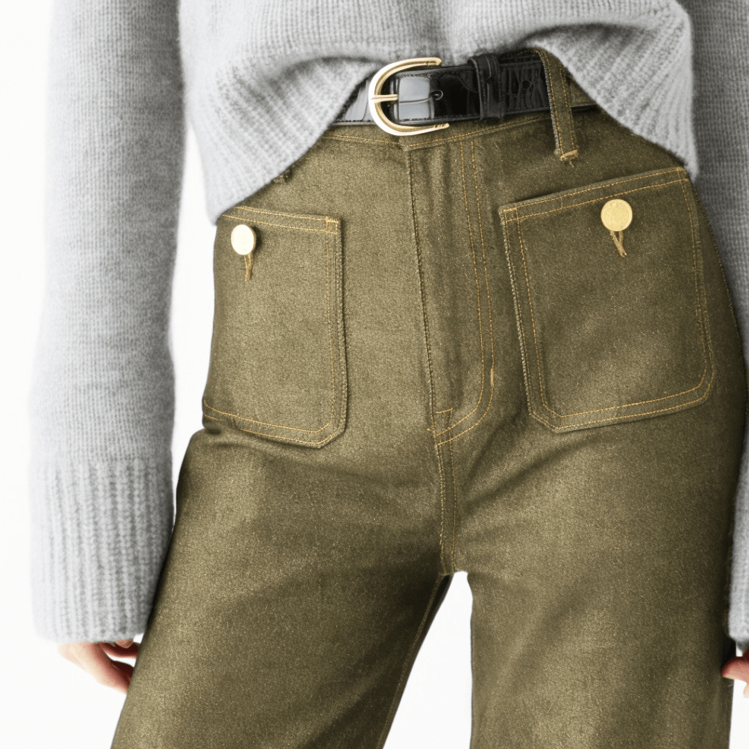 Gabi | Jeans Damen mit hoher Taille und breitem Bein - FitCurve
