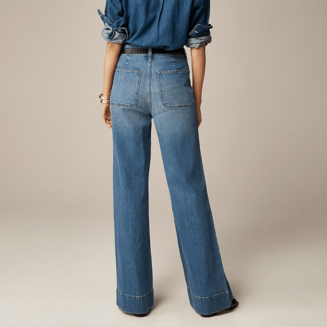 Gabi | Jeans Damen mit hoher Taille und breitem Bein - FitCurve