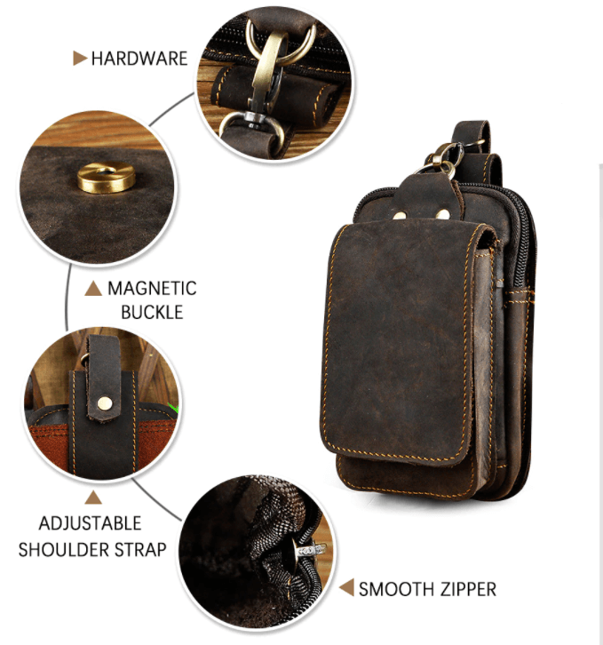 Gaston | Gürteltasche aus echtem Leder