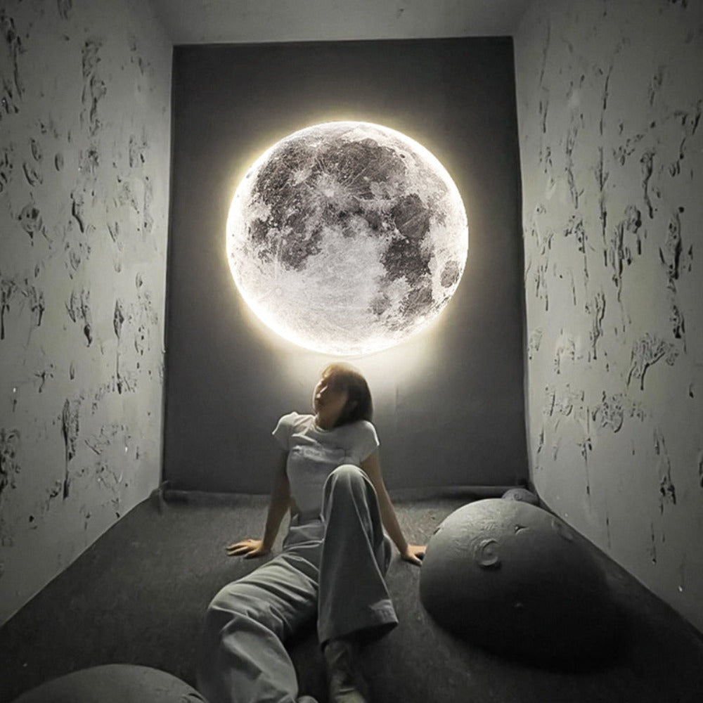 3D LED Lampe | Mond & Erde | Decke & Wand