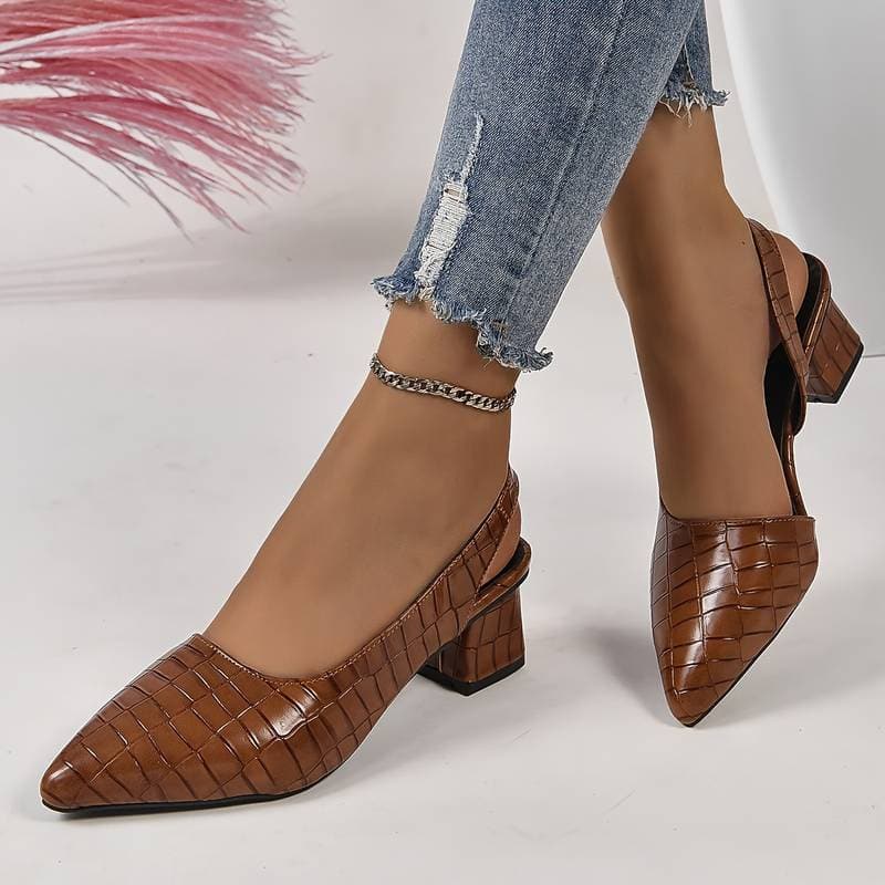 Bianca | Ergonomische Sandalette mit Blockabsatz und Fesselriemen für Damen