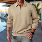 Herren Polo Pullover | Mit Reißverschluss