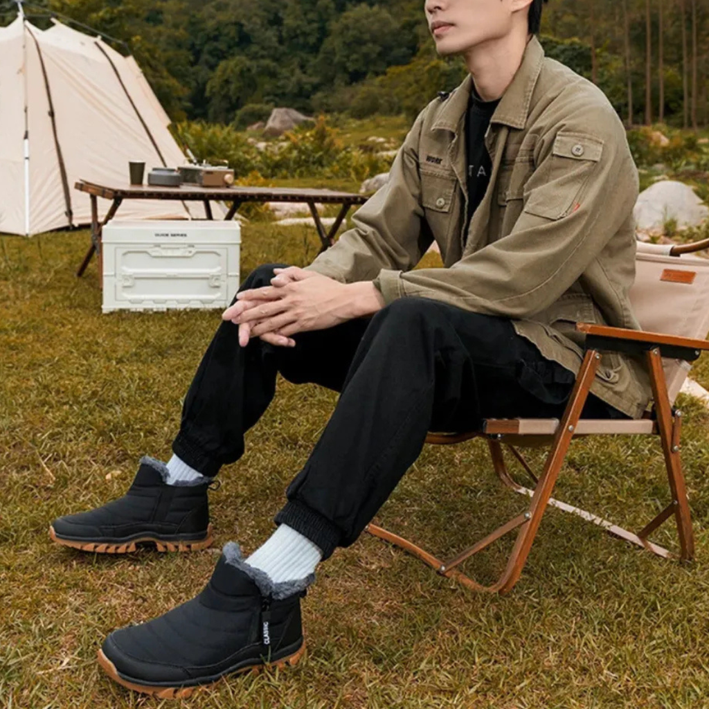 Herren Winterstiefel | Mit Reißverschluss & Fleecefutter
