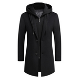 Men's Coat with Detachable Hood | Winter