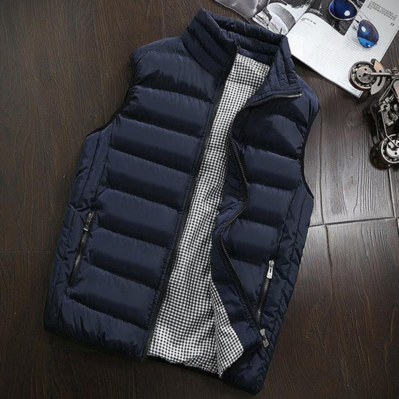 Men's Sleeveless Quilted Vest | Winter
