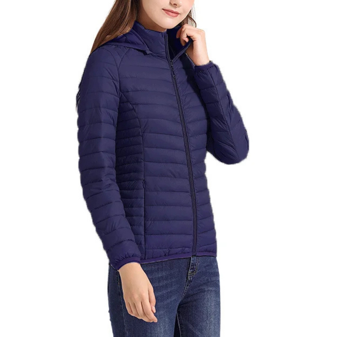 Women’s Quilted Jacket with Hood | Lightweight
