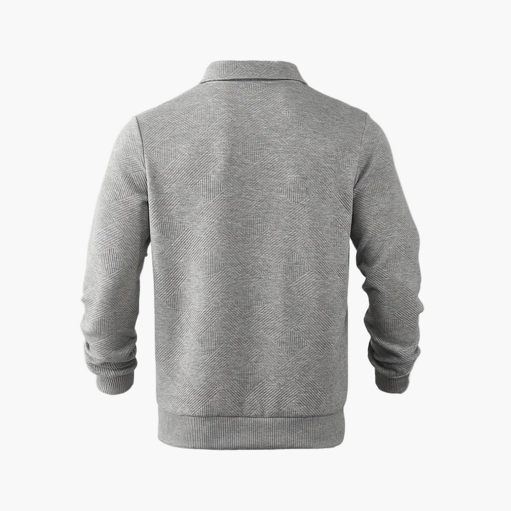 Herren Polo Pullover | Mit Reißverschluss