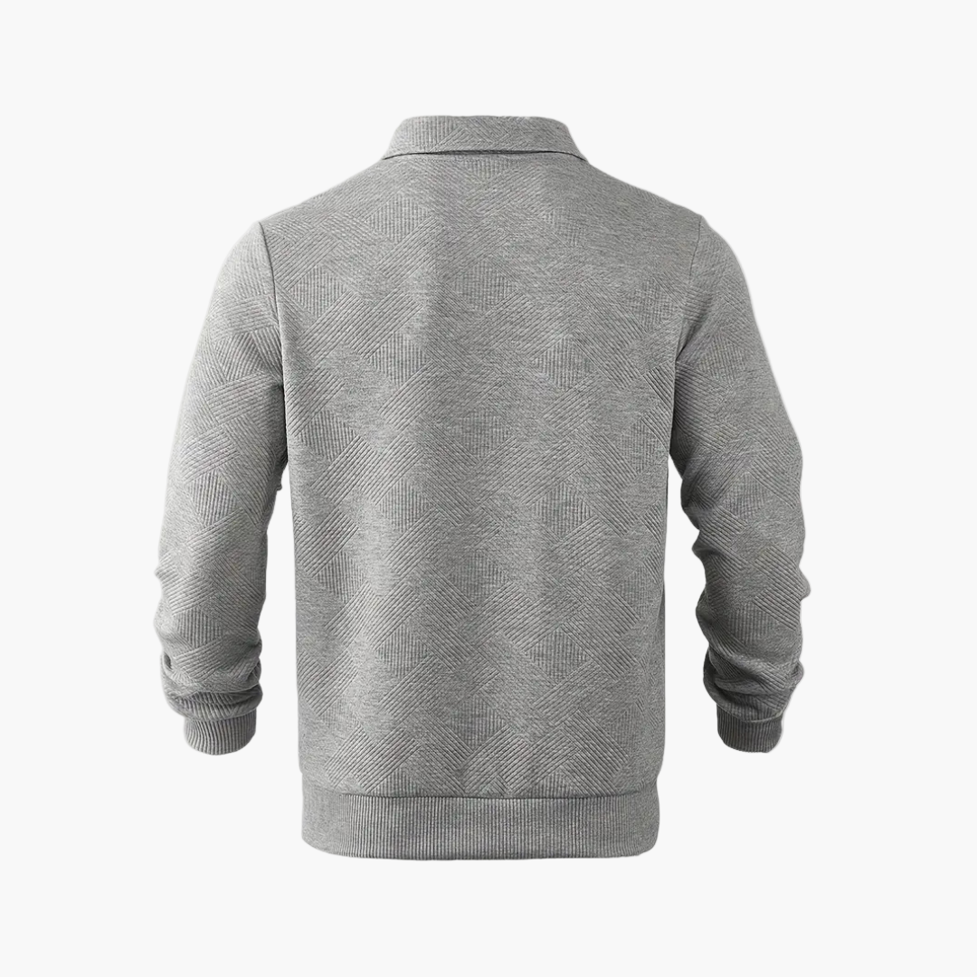 Herren Polo Pullover | Mit Reißverschluss