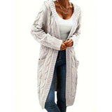Women's Long Cardigan | Knit Jacket with Pockets