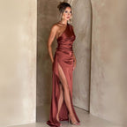 Selina | Ein Schulter Hochzeitsgast Kleid | Maxi