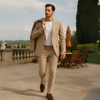 Nathan | Herren Sommer Anzug | Leinen stil