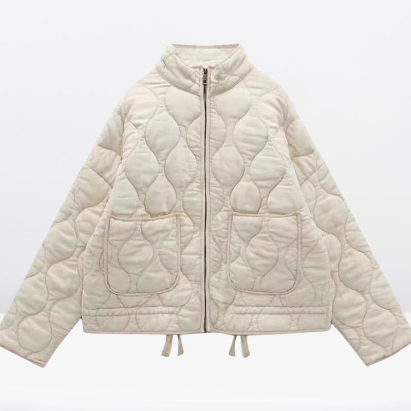 Cera | Baumwolle Steppjacke Damen mit Kordelzug