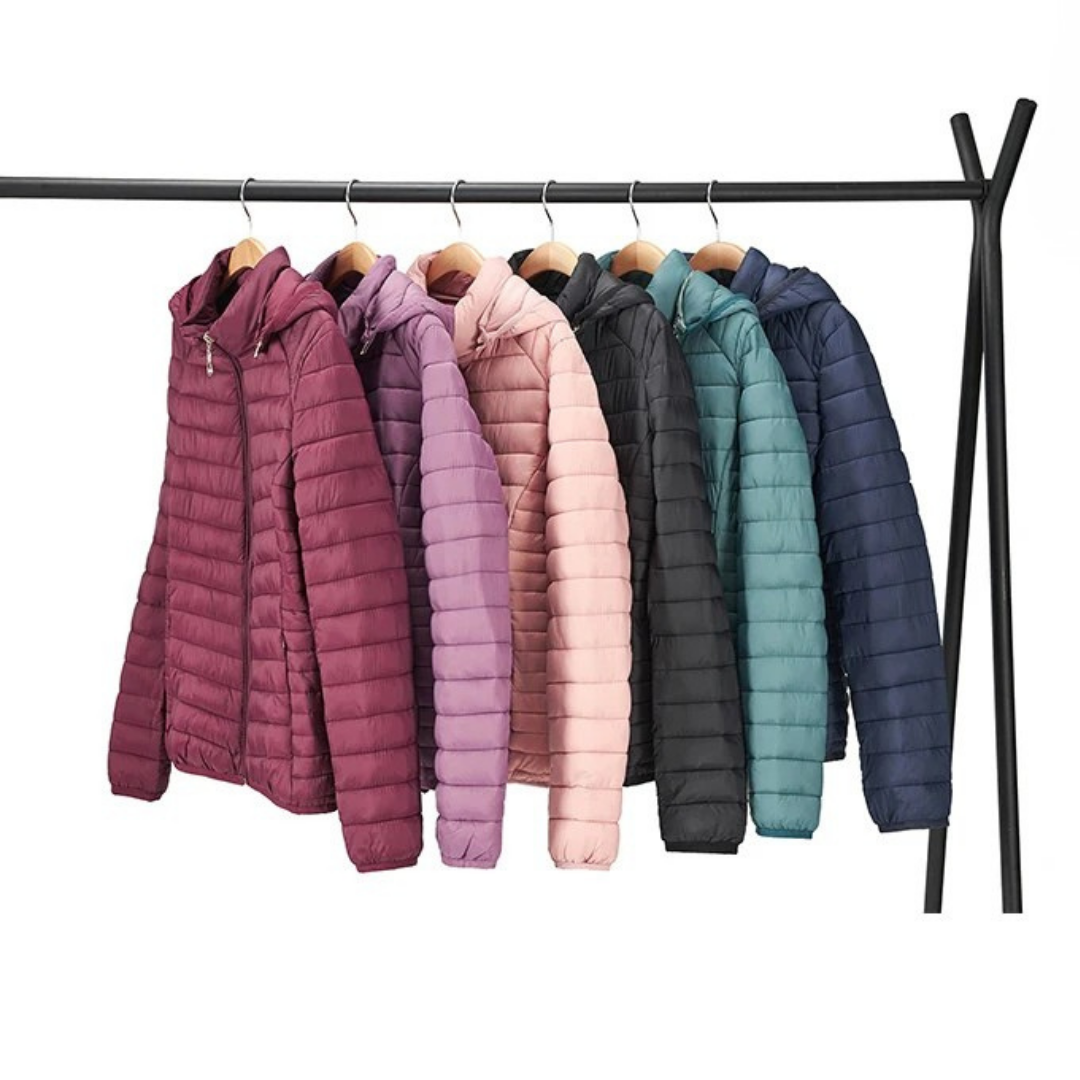 Women’s Quilted Jacket with Hood | Lightweight