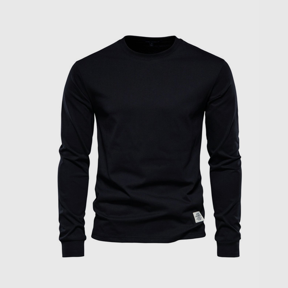 Herren Pullover | Langarmshirt mit Rundhalsausschnitt