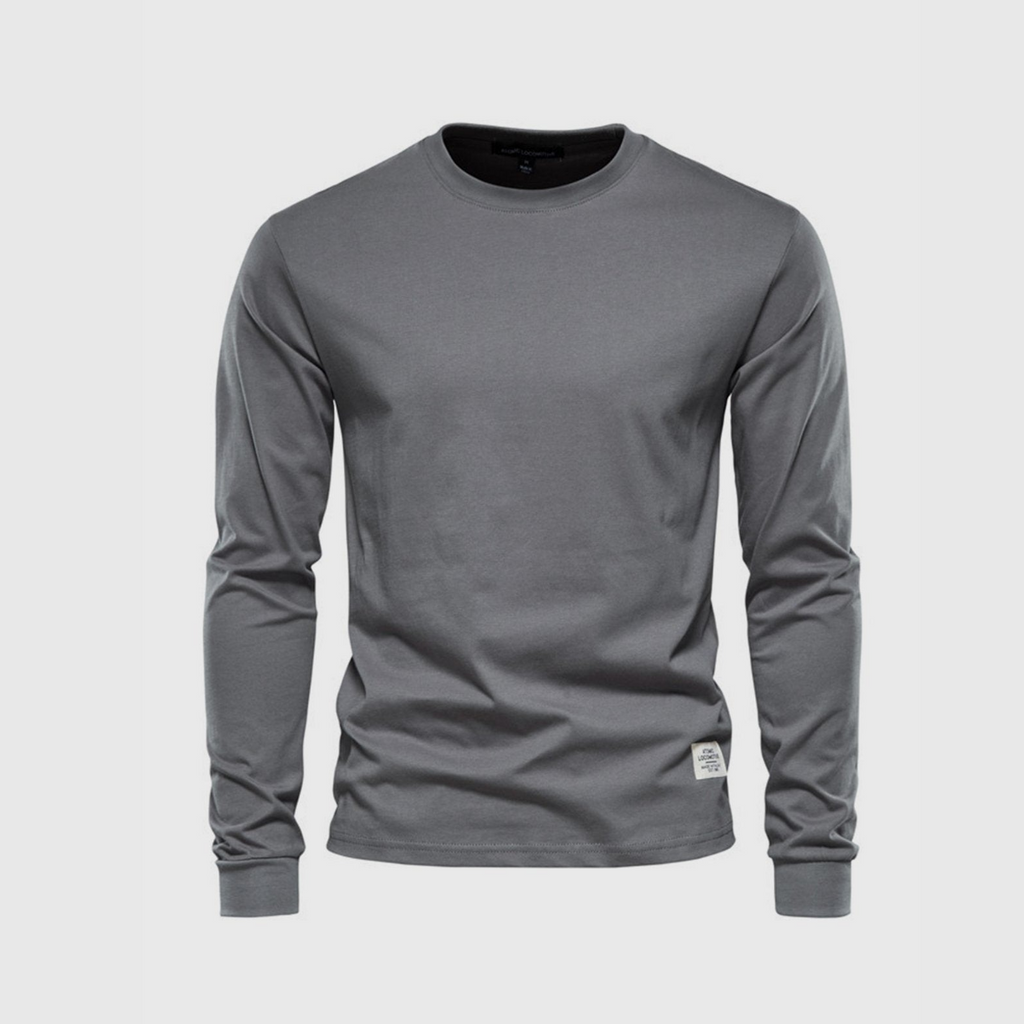 Herren Pullover | Langarmshirt mit Rundhalsausschnitt