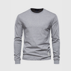 Herren Pullover | Langarmshirt mit Rundhalsausschnitt