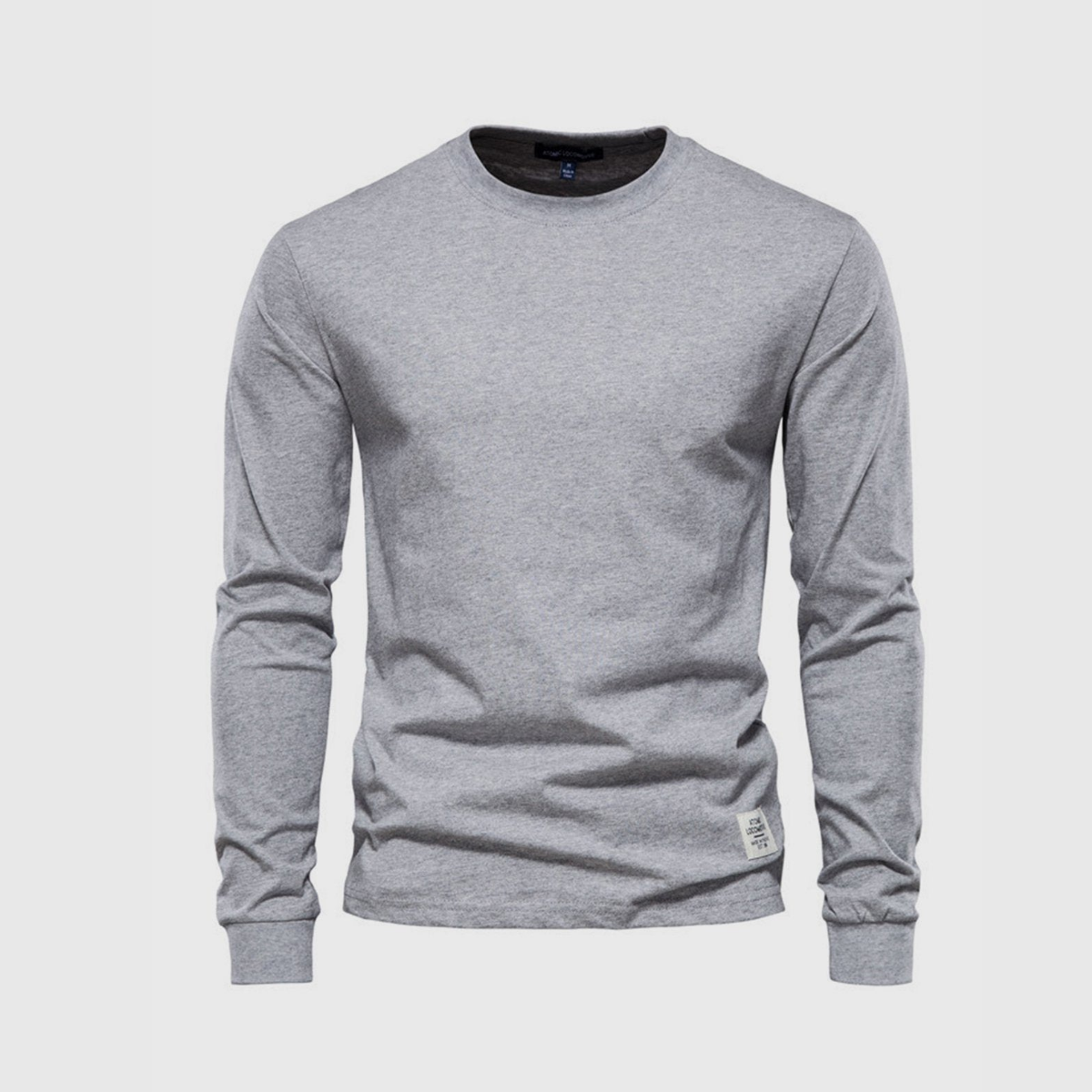 Herren Pullover | Langarmshirt mit Rundhalsausschnitt