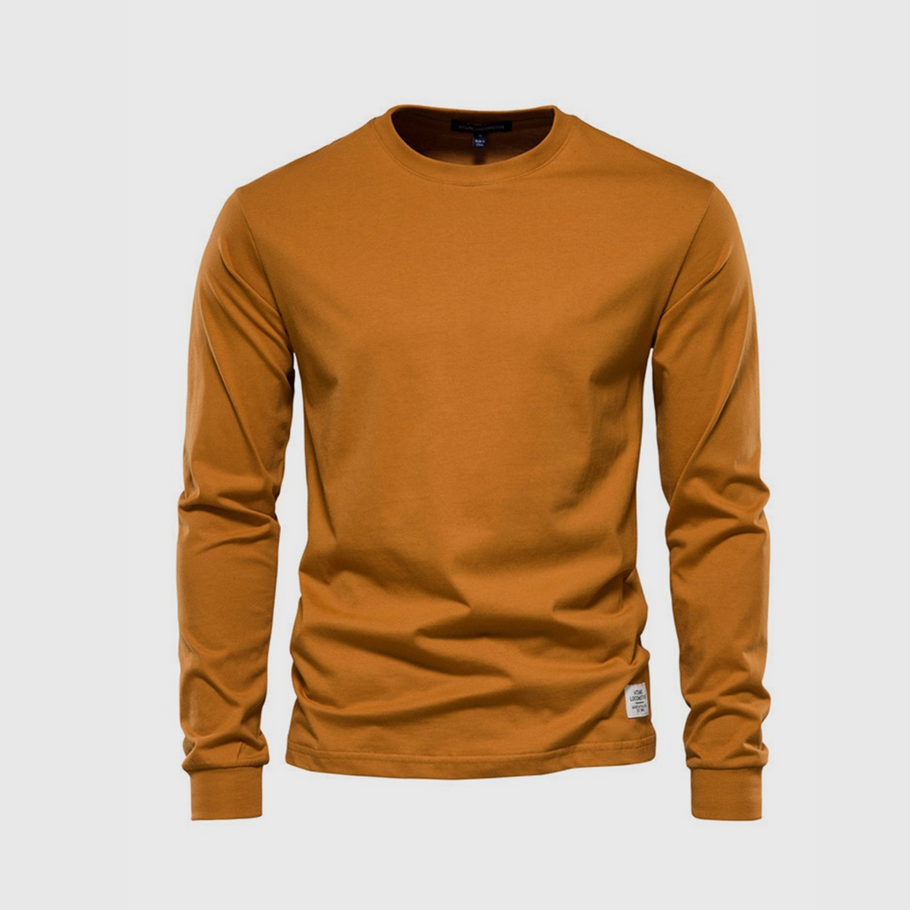 Herren Pullover | Langarmshirt mit Rundhalsausschnitt