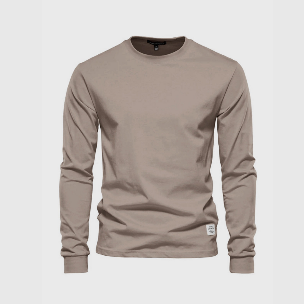 Herren Pullover | Langarmshirt mit Rundhalsausschnitt