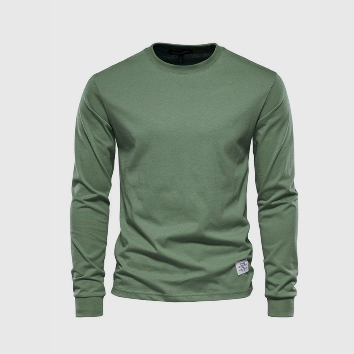 Herren Pullover | Langarmshirt mit Rundhalsausschnitt