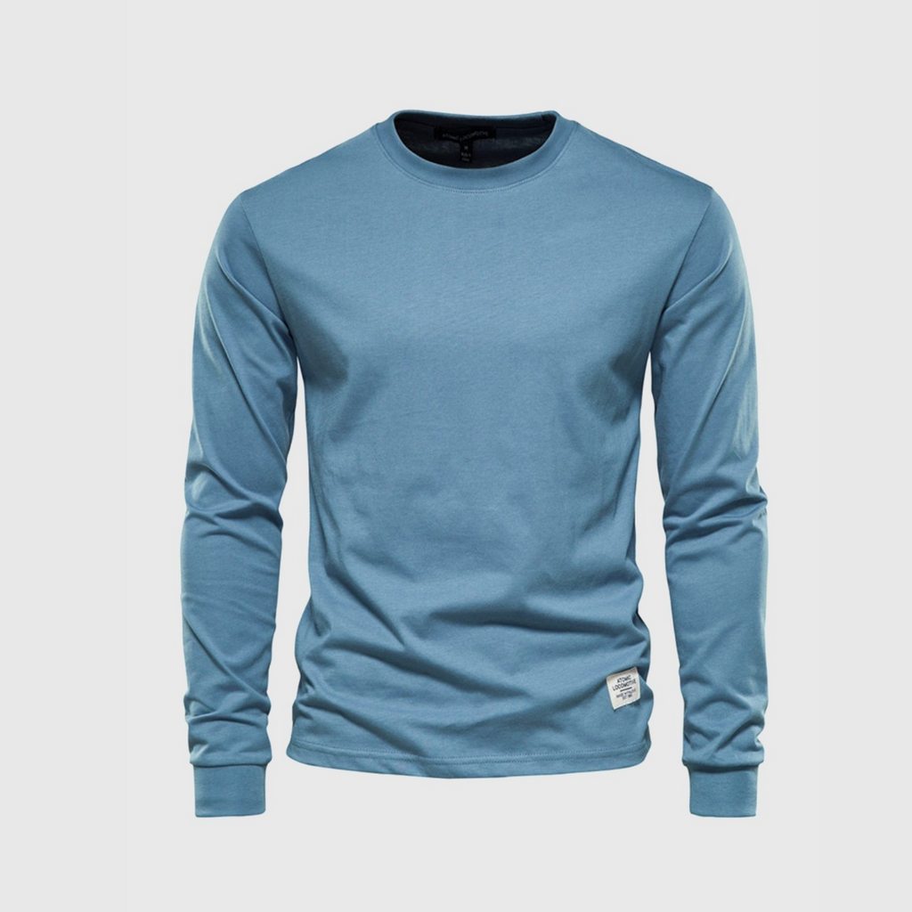 Herren Pullover | Langarmshirt mit Rundhalsausschnitt