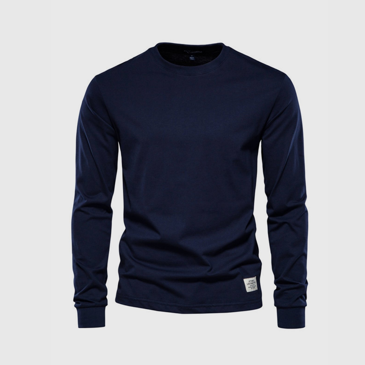 Herren Pullover | Langarmshirt mit Rundhalsausschnitt