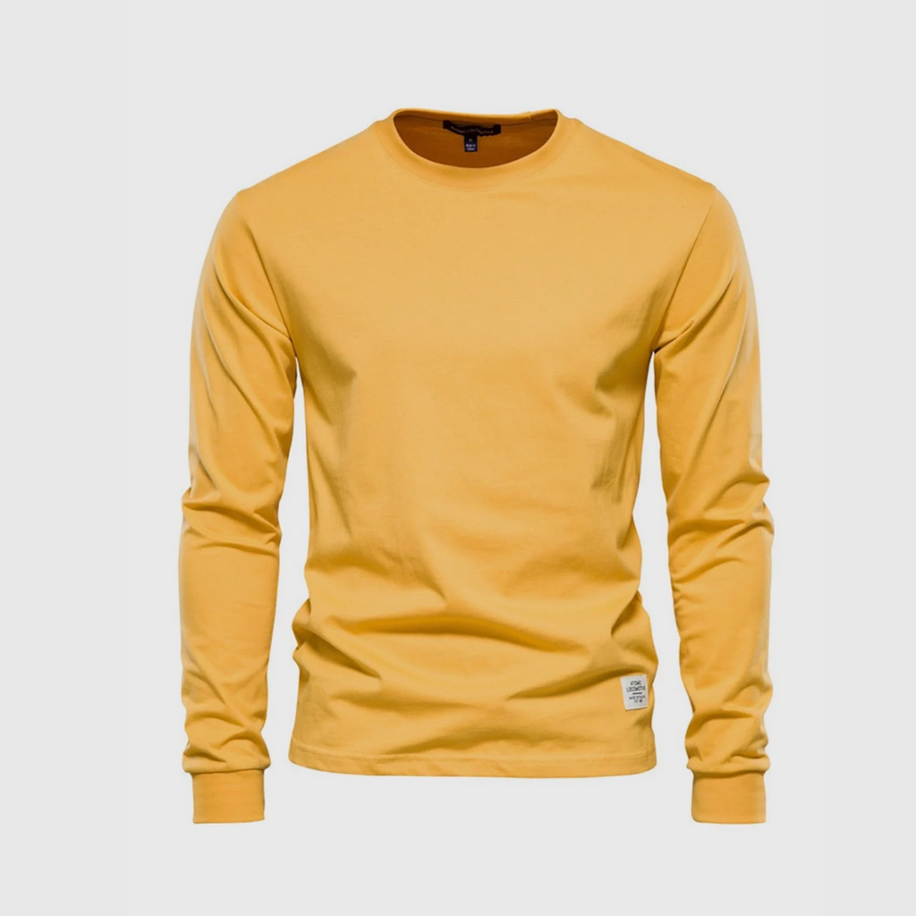 Herren Pullover | Langarmshirt mit Rundhalsausschnitt