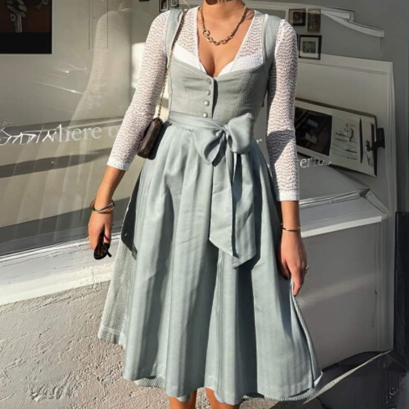 Oriava | Langarm Dirdndl Kleid | Oktoberfest 2025