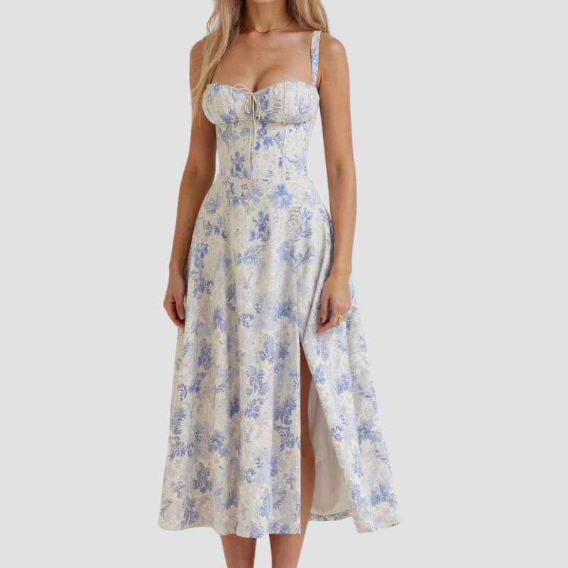 Amelie | Damen Korsett Sommerkleid | Midi