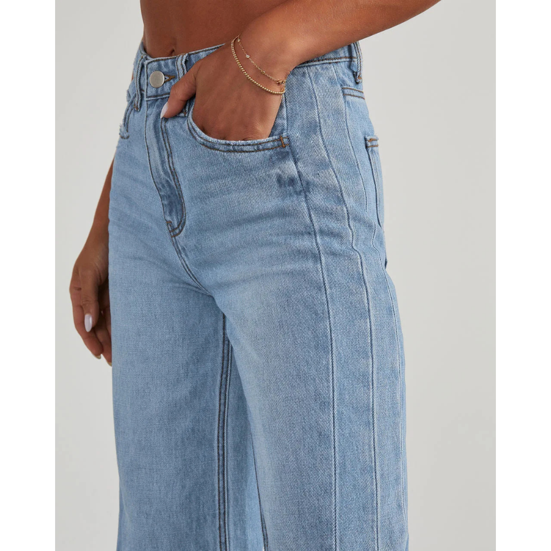 Damen Loose Fit Jeans | Raw-hem